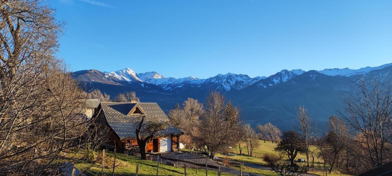 Chalet Mounette Ski Sauna Lac Embrun Puy-Sanieres Экстерьер фото