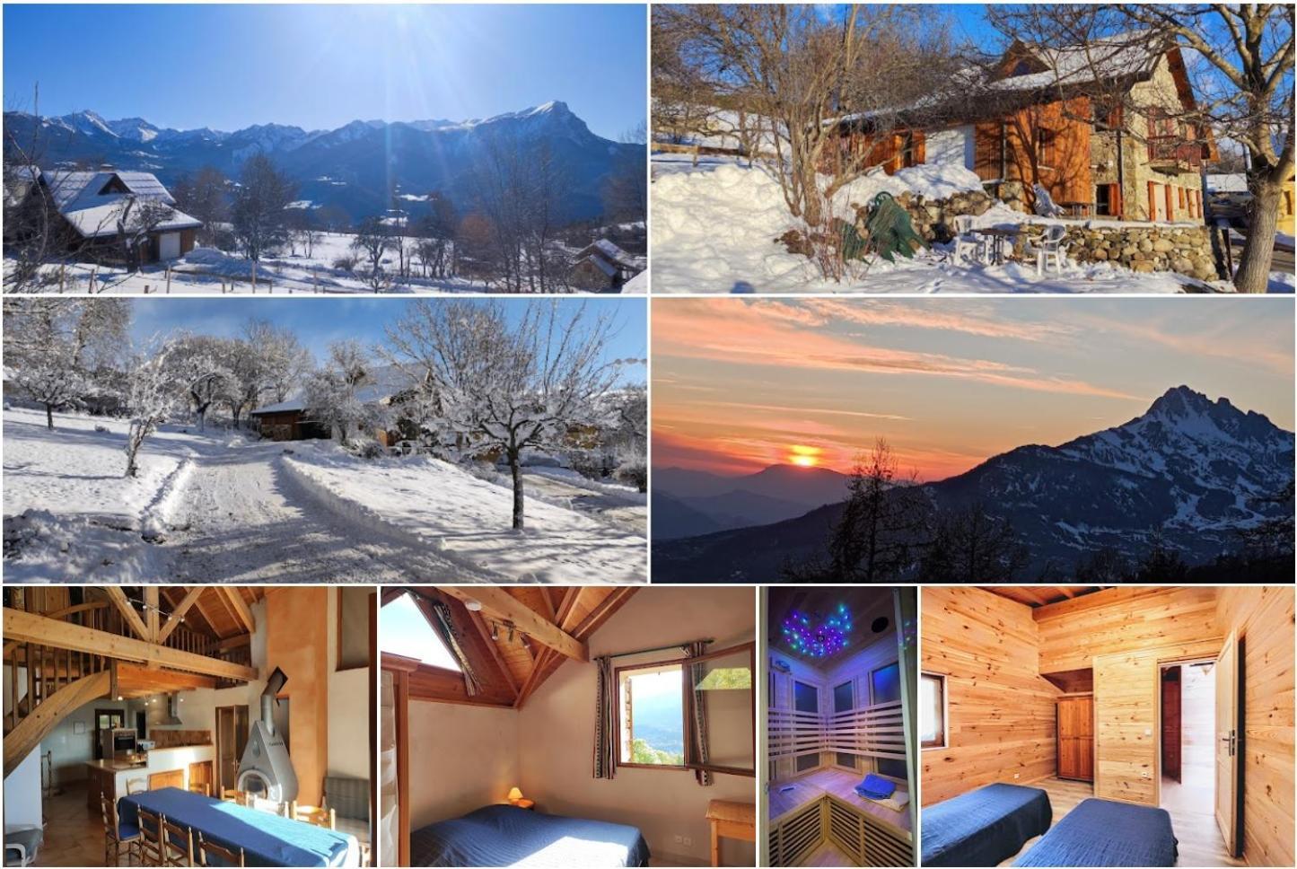 Chalet Mounette Ski Sauna Lac Embrun Puy-Sanieres Экстерьер фото